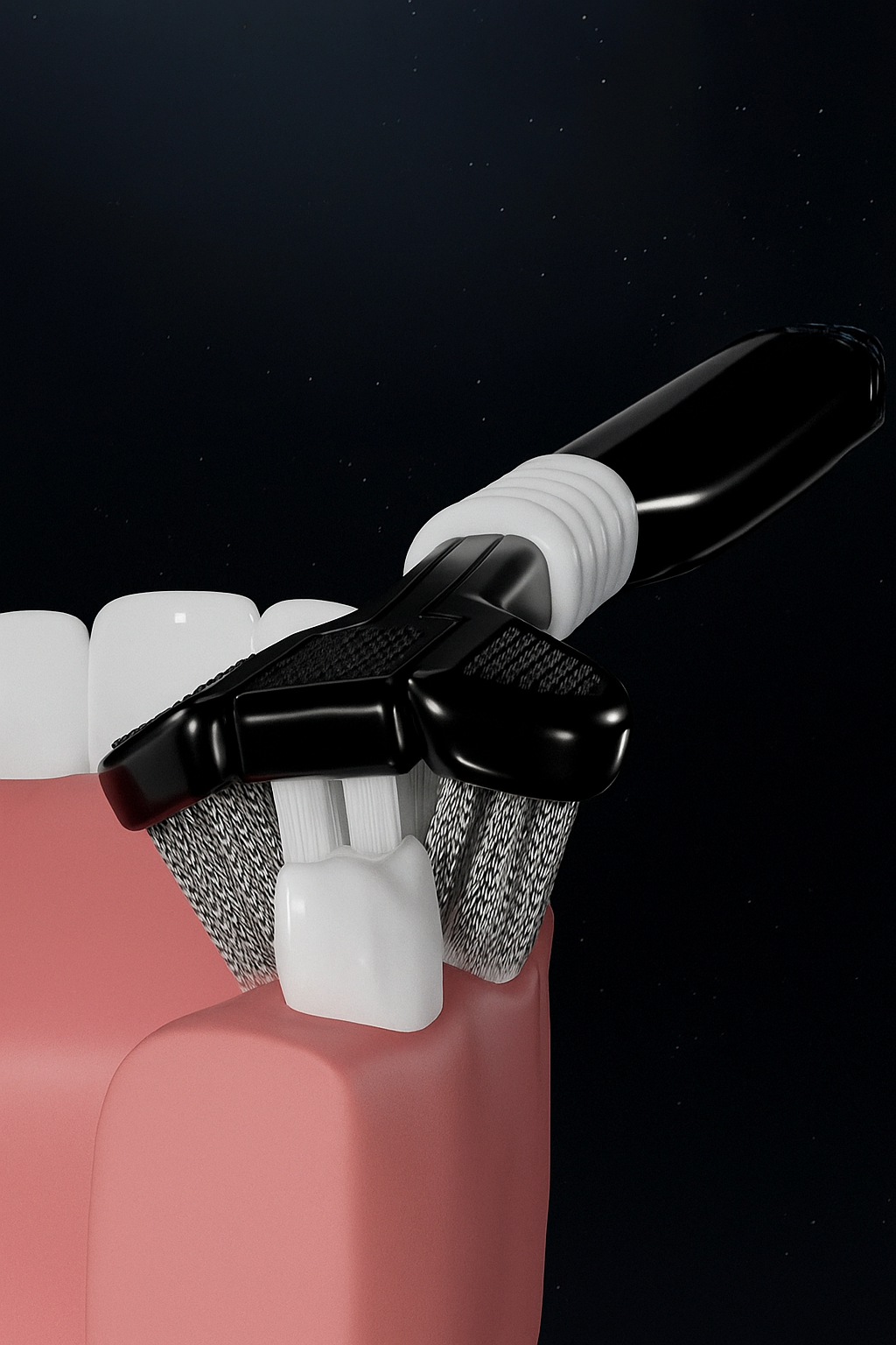 3-sidig Tandborste – Mjuk & Effektiv Rengöring (2-pack)